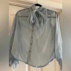 Banana Republic Semi-Sheer Blouse XXS but runs big